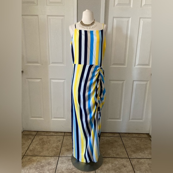 Vestido Dama Material Girl By Madonna Stripe Print Size XL - Picture 4 of 8